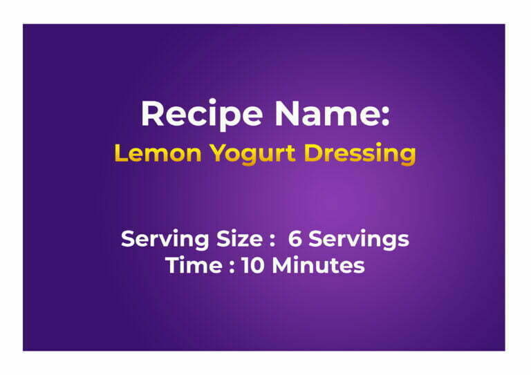 Lemon Yogurt Dressing S1 copy